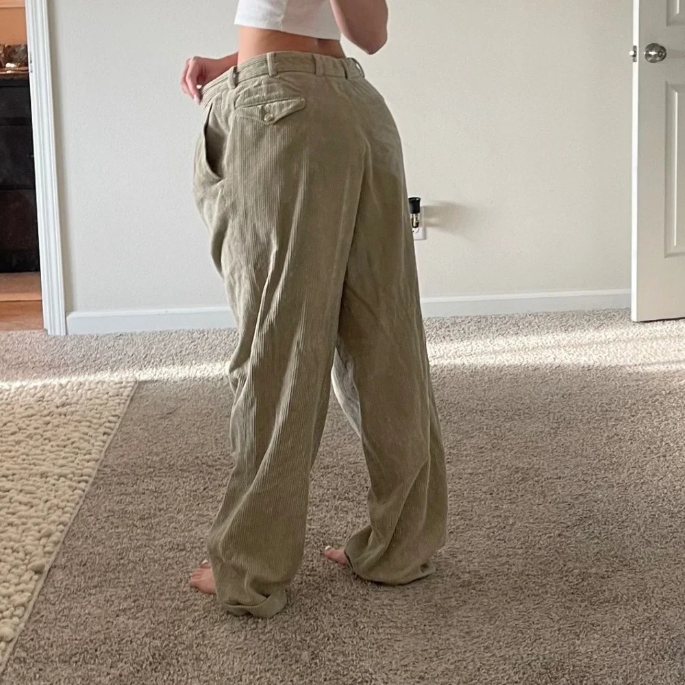 Burberry Beige‎ Corduroy Cotton Trouser Pants Size